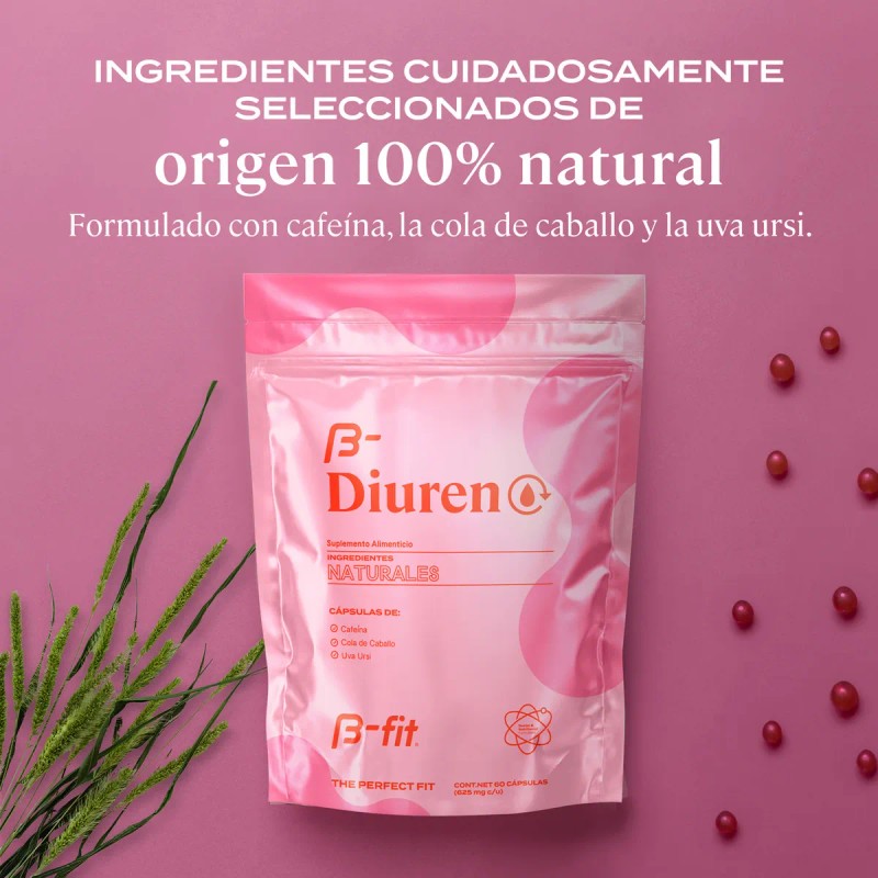 B-FIT | Diurético 100% Natural - 60 Cápsulas | Extractos