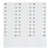Redi-Tag Numbered Tabs, 11-20 Pre-Printed Divider Tabs, Permanent Adhesive Index
