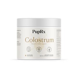 PupRx Colostrum for Dogs – 25% IgG Immune & Gut Support – Allergy Relief, Digestive Health & Recovery Aid – Pure Bovine Colostrum Powder – No Fillers, Grass-Fed USA Sourced – 60g (~120 Scoops)
