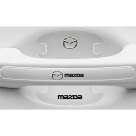 TBMAKE 8 Uds. Pegatinas de protección contra rayaduras de manija de Puerta de Coche para Mazda 2 3 5 6 MX5 MX30 CX30 CX5 CX50 Accesorios de película Protectora de manija de Puerta