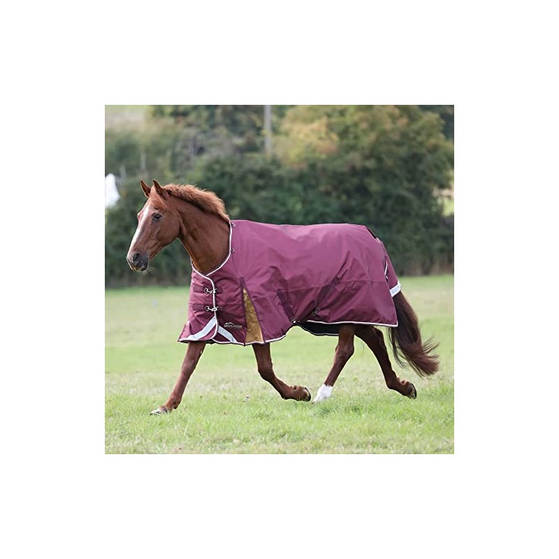 Shires Highlander Plus 100g Turnout Rug - Maroon 5'9" /
