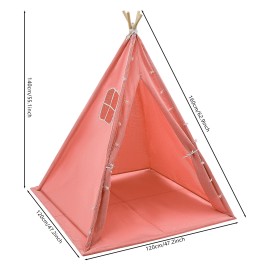 n/a Children's Indoor Playhouse Play Tent With Light for 1-3 Kids Pink Tent For Kids