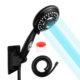 sisiten RV Shower Head with Hose and on off switch - High pressure shower head replacement for Bath room、RV、Motor home、Boat、Travel Trailer and Camper - with Stainless Steel 60'' Hose and bracket