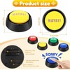 WADY 4Pcs Answer Button Set, Portable Yes No Buttons Funny