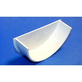 Pack of 2 RWE2WH White Internal Stop End Cap for 112mm Marshall Tufflex Half Round Gutter