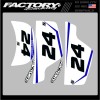 YAMAHA NUMBER PLATE GRAPHICS DECALS MX PW50 1990-2026 pw 50