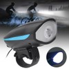 USB Charging Bike Headlight with 120DB Loud Horn Bicycle Light