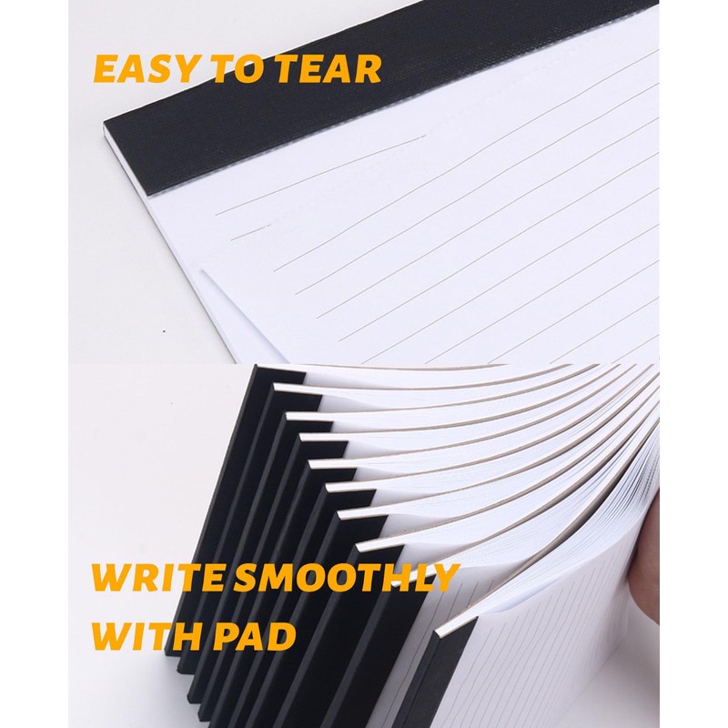 PU Leather Portfolio Folder with 30 Pages Paper Padfolio Business
