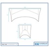 Harbour Housewares Rectangular Spandex Fitted Tablecloth - 6ft (180cm) -
