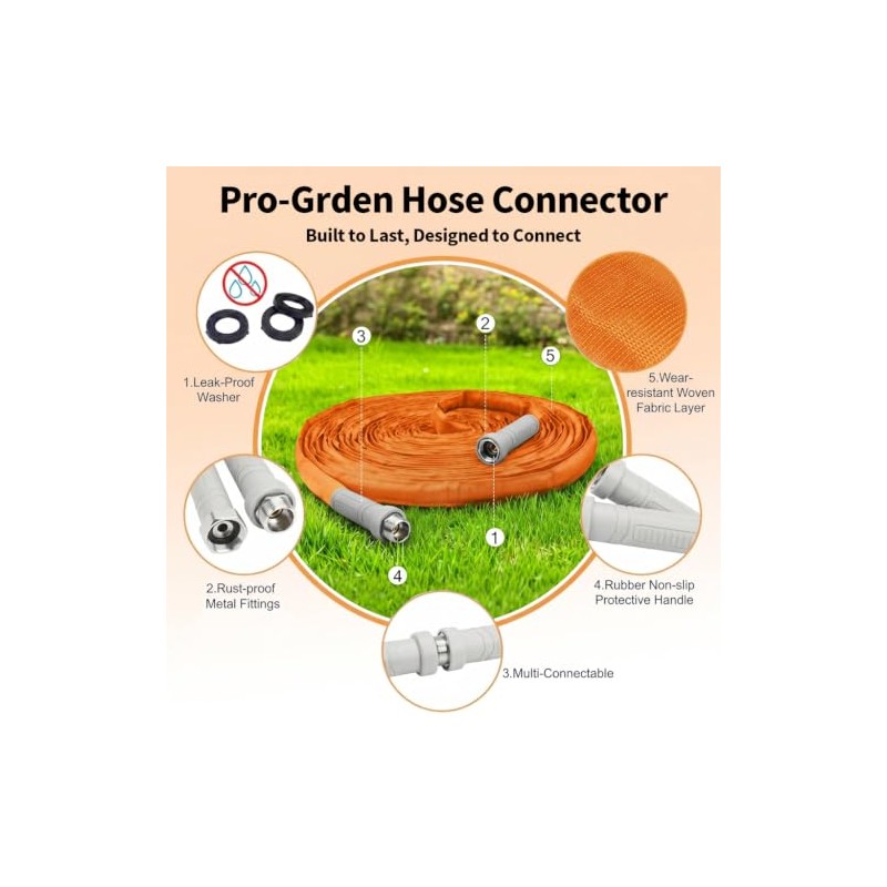 Sartis 25FT All-Weather Durable Garden Hose