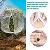 Large Fruit Tree Netting Bags with Zipper and Drawstring, Bird