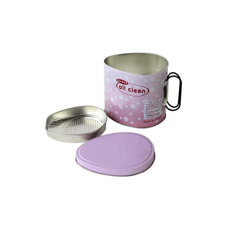 竹原製缶(TAKECAN) オイルポット ピンク 15.5X11.5X13.5cm コスメイト オイルポット1.0L MP