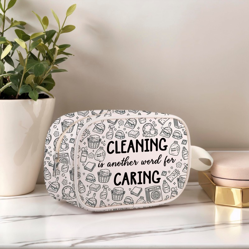 Cleaning is Another Word for Caring Clear Makeup Bag Cleaning