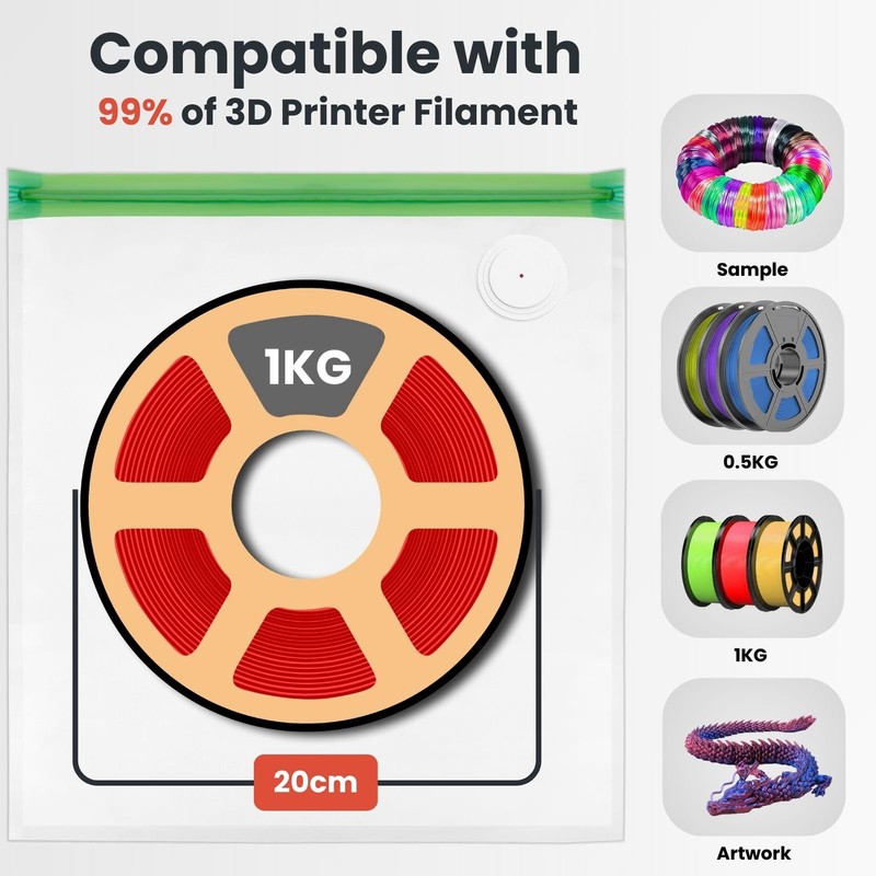 3D Printer Filament Storage Bags Vacuum Storage Bags Kit 3D