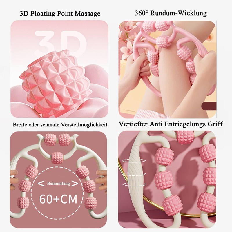 Cellulite Massager, Lymphatic Drainage Device, Cellulite Massage Roller for Legs