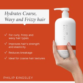 PHILIP KINGSLEY Re-Moisturizing Soothing Shampoo | Hydrates Coarse, Wavy and Frizzy Hair, 33.8 oz.