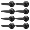 Probrico 8 Pack Dummy Lever Black Door Handle Lever Sets,