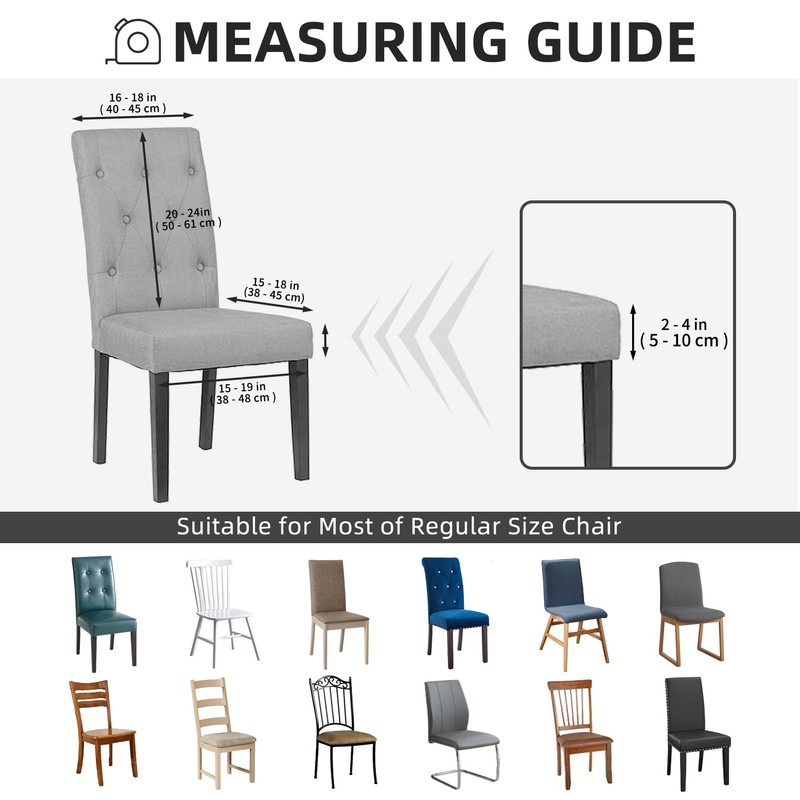 Easy-Going Dining Chair Covers Stretch Dining Room Chair Covers Set