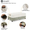 LSongSKY Outdoor Coffee Table Cover,Waterproof Rectangular Patio Small Side Table