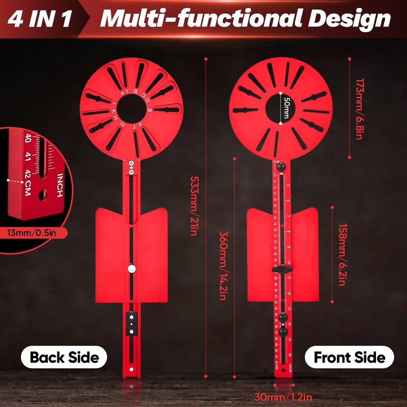 Upgraded Saker Router Milling Groove Bracket|Router Woodworking Tools|Cabinet Hardware Jig|Universal