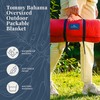 Tommy Bahama Outdoor Waterproof Picnic Blanket with Patriotic USA Design