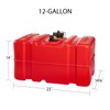 Scepter 12 Gallon Portable Marine Gas Can, Large Capacity Boat