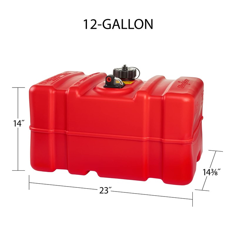 Scepter 12 Gallon Portable Marine Gas Can, Large Capacity Boat