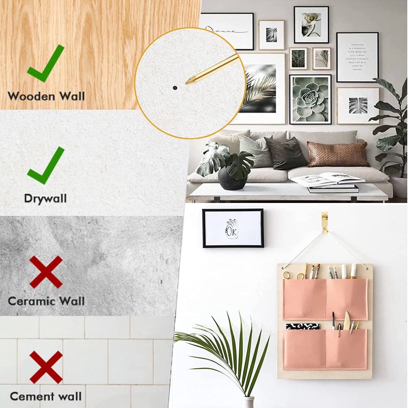 162Pcs Heavy Duty Picture Hooks for Hard Walls-Picture Hanging Kit