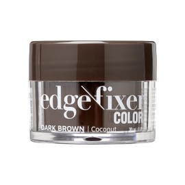 KISS COLORS & CARE Color Edge Fixer 1.01 oz. (30mL) Travel Size - Dark Brown, Hides Grays & Fills In Hairline, Moisturizing, No Flakes, 24 Hour Maximum Hold, Natural Results, Keep Edges In Check