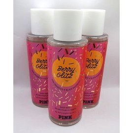 VICTORIA'S SECRET PINK BERRY GLITZ BODY MIST 8.4 FL OZ EACH (3)