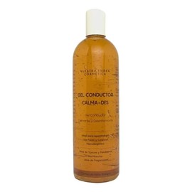 Nuestra Tierra Cosmética Gel Conductor Calma-Des, Calmante y Desinflamante, Uso Facial y Corporal, 500 g