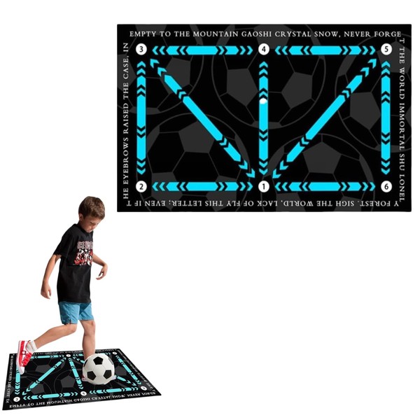 Football Training Mat, Technique Practice Mat with 90 x 60