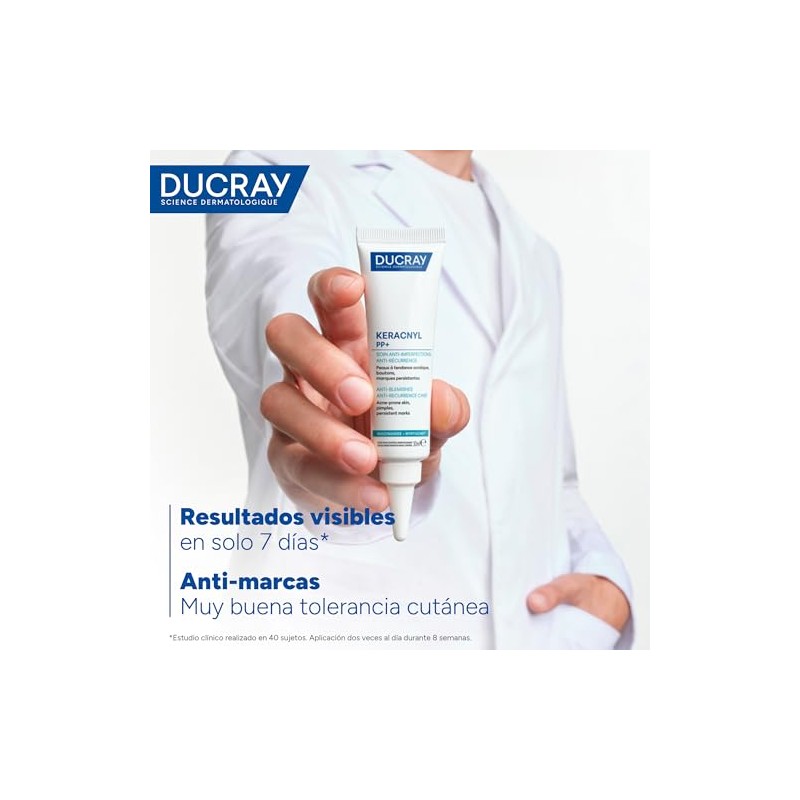 Ducray Keracnyl PP+ Crema Hidratante Facial Anti-Imperfecciones, 30ml