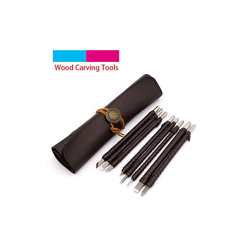 Stone Gravers 8 Pcs Manual Tungsten Steel Wood Chisel Set