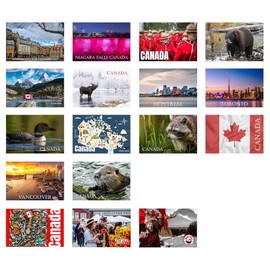 For The Love of Canada - Canada Postcards Mixed Variety | Unique Canadian Designs | Made in Canada | Perfect Souvenir or Gift
