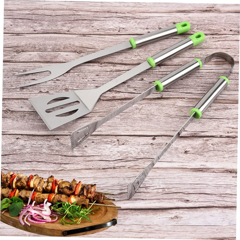 LABRIMP 1set Professional Grill Fork BBQ Tool Kit for Outdoor