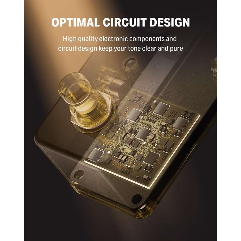 Donner Guitar Delay Pedal for Pedal Boards, Electric Guitar, Yellow