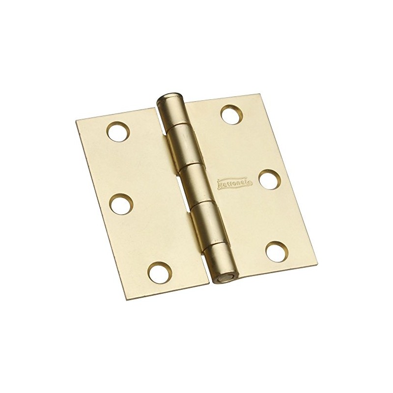 National Hardware V512 3" Door Hinge in Satin Brass