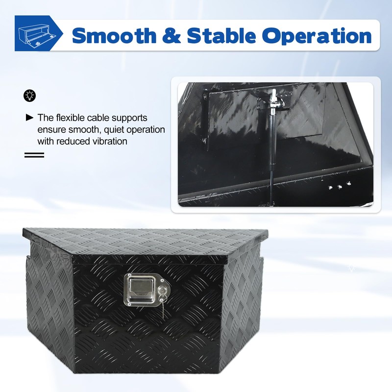 EASYBERG Trailer Tongue Box with Lock and Keys, 26" x