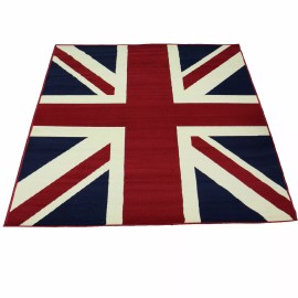 Mybecca Large Traditional British Flag Style Carpet Traditional Oriental Area Rug 5'x7'