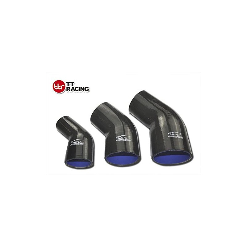 4-ply Silicone Joiner 45 Degree Bend Reducer Elbow Turbo Hose