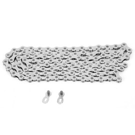 VGEBY Bicycle Chain 10 Compartments, 110 Links Reusable Bicycle Chain Made of Steel with Quick Release Link