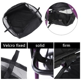 Universal Stroller Storage Basket, Under Stroller Organizer Bag Pram Under Basket, Shopping Basket Pram Pushchair Bag Bottom for Storing Baby Product, 11.8 x 11.8 x 3.9 Inch