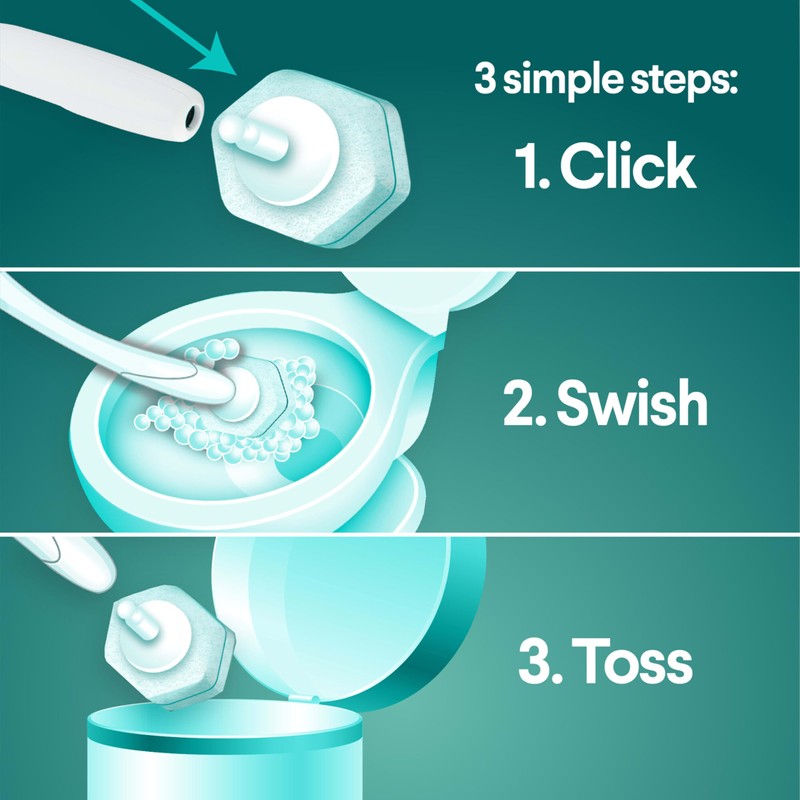 Clorox ToiletWand, Disinfecting Wand Refill Heads - Rainforest Rush, Dorm