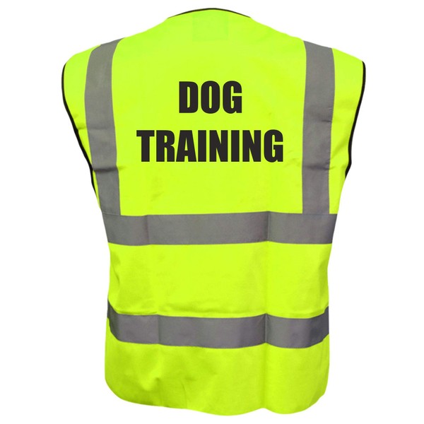 Dog Training, Dog Walker Yellow Hi Viz Vis Vest Reflective
