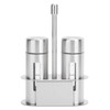 Stainless Steel Condiment Seasoning Container Pots Set with Spice Rack