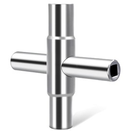 MOAZIFI Square Key, 4-Point Key, Square Key Tap, 4 Sizes 6.5 mm/7 mm/8 mm/9 mm Bleed Key Utilities Key for Electric Box Gas Water Electricity Meter Box Cabinet