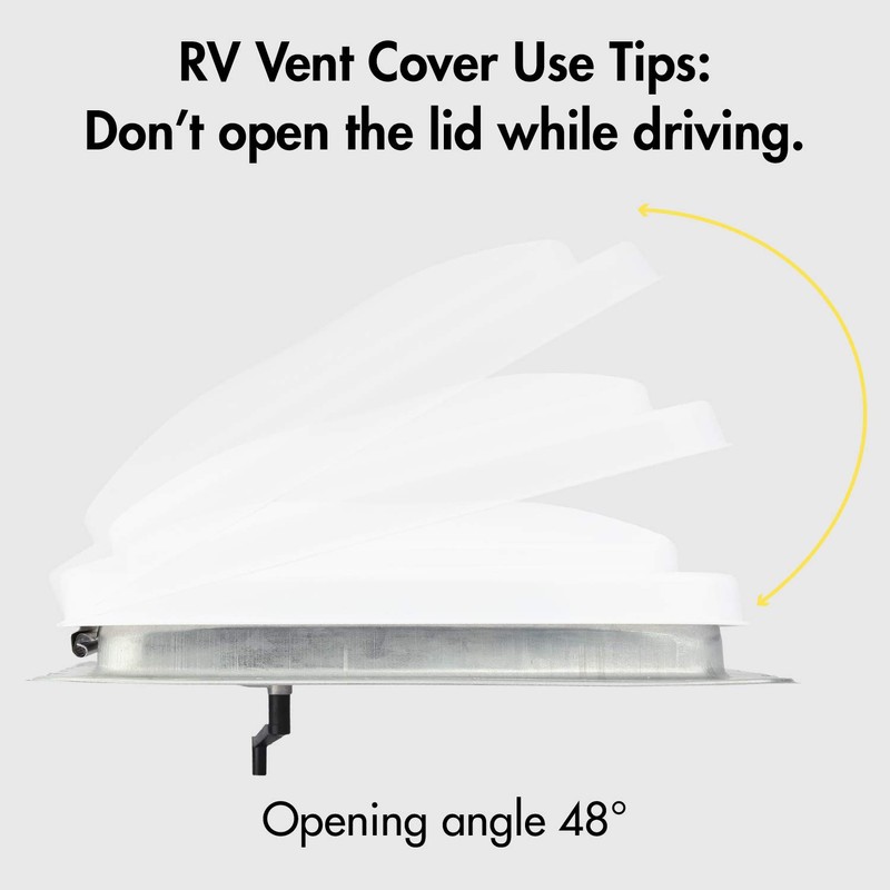ONLTCO Expert RV Vent Lid Replacements (2-Pack) - Universal Fit