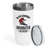 Snowboarding White Edition Viking Tumbler 20oz - Black diamond -