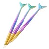 IWOWHERO 3pcs Mermaid Tail Nail Art Pen Set Double Sided